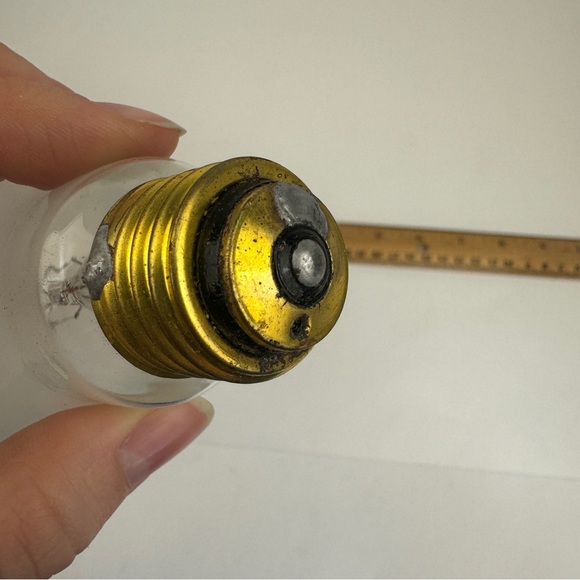 Vtg Untested Action Brand 1974 Frosted 3 Way Bulb Brass Base w Box Prop Movie TV - Picture 15 of 15